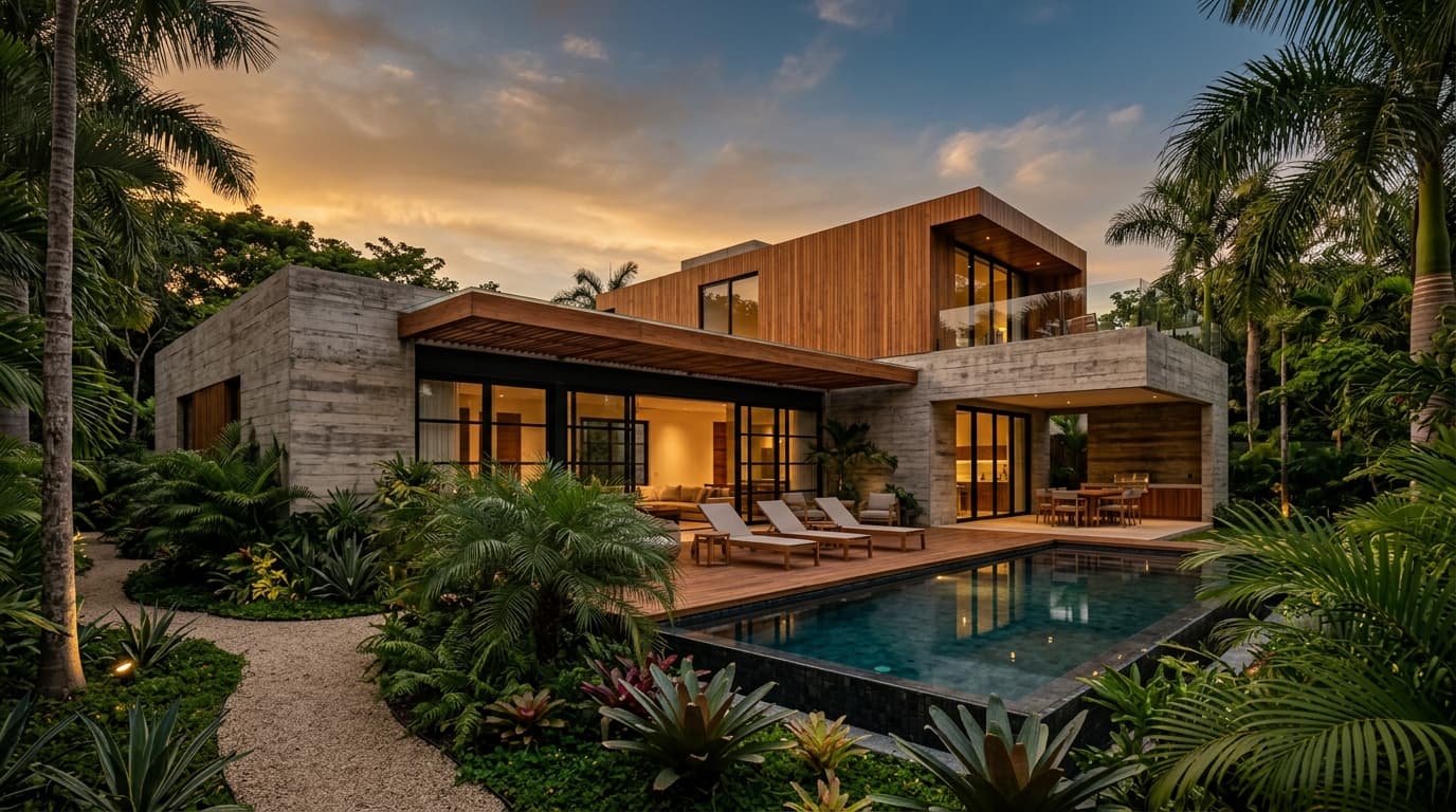 Diseño Arquitectónico y Construcción Llave en Mano de Residencia en Villahermosa